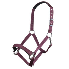  HKM Head collar -Stars Softice-  size full ,cob and shetland pony  - burgundy