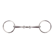 Horze Double-Jointed Loose Ring Snaffle, 16mm Horze Double-Jointed Loose Ring Snaffle, 16mm