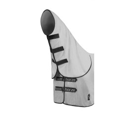 Horze  Paso Fino mušu sega ar noņemamu kakla daļu. Pelēka