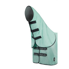 Horze  Paso Fino mušu sega ar noņemamu kakla daļu. Mint zaļš.