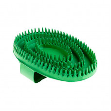 Horze Large Rubber Curry Comb  - green