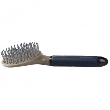 Horze Maddox Leather Handle Tail Brush blue