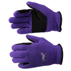 Horze Kids Fleece Gloves - purple