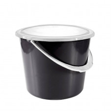 Horze Stable Bucket w/Cover black 8L