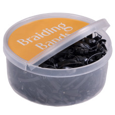 Rubber braiding bands box . Bleck 450pic