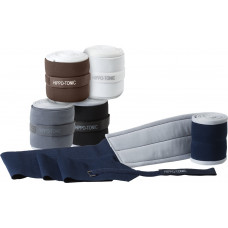 HIPPOTONIC  elastīgas treniņu bandāžas ar paliktņiem - zilas, pelēki paliktņi 2gb.